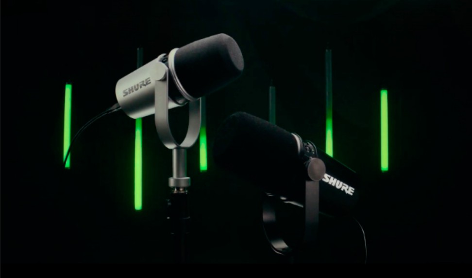 Shure MV7 and MV5C