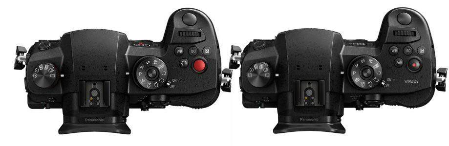 LUMIX GH5 Mark II (left) and GH5 (right)