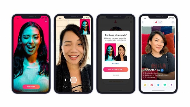Tinder until now only allowed to confirm identity through photographs