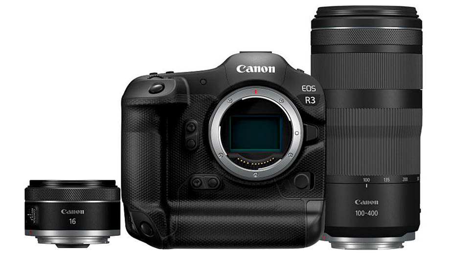 Canon EOS R3, RF 100-400mm F5.6-8 and RF 16mm F2.8