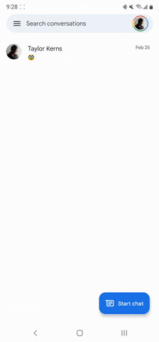 If three-button navigation is enabled, a swipe from the left brings up the hamburger menu