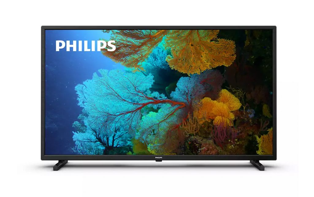 The TV offers a simple image