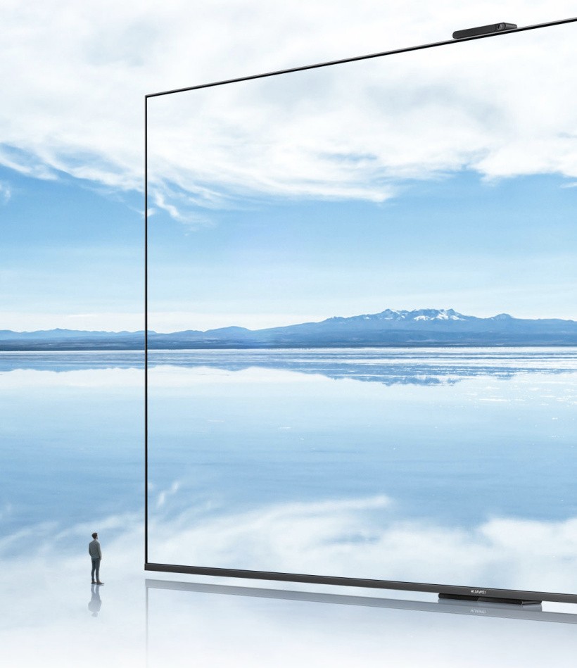 First with HarmonyOS 3.0. Huawei showed a giant TV with tiny frames Huawei S86 Pro