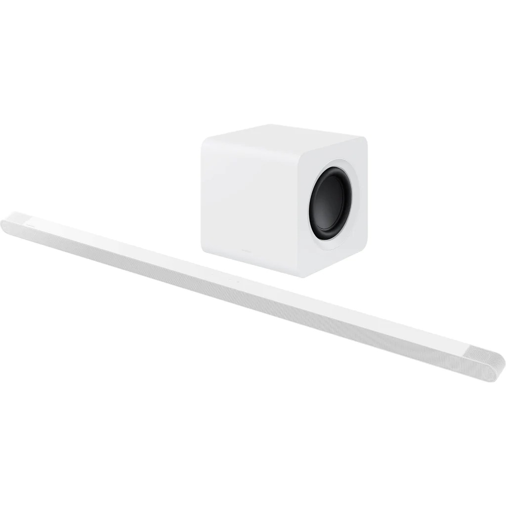 The Samsung S801B soundbar may seem incredibly thin and elegant in terms of style, but it manages to sound like a much larger device.