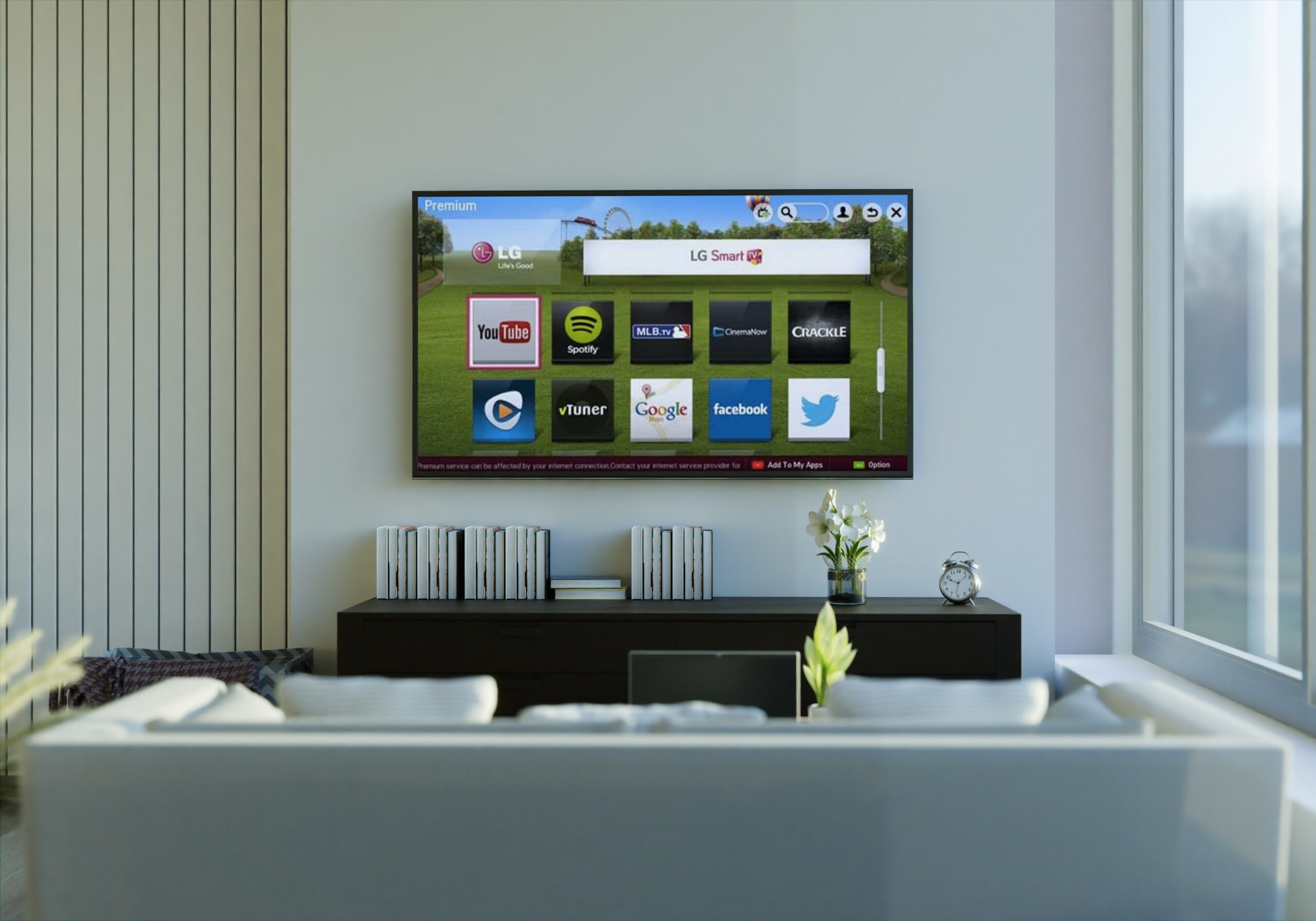A new LG TV looks pretty nice on your wall.