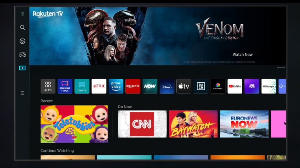 This is how you will see the TV when you turn it on