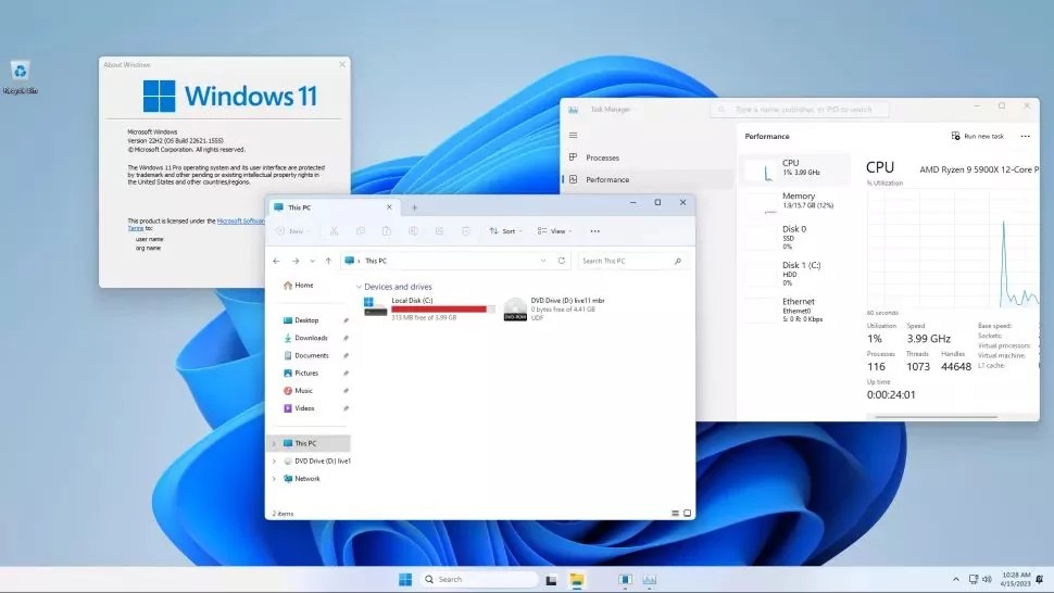 Such a system can be run even on incompatible PCs, but it has rather limited functionality.