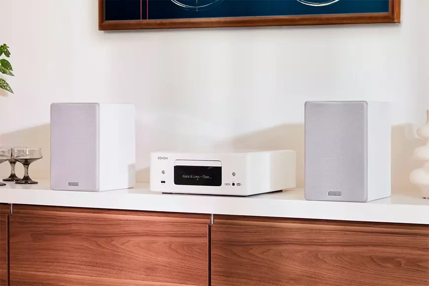 Denon CEOL RCD-N12 DAB CD Receiver with HEOS, Phono Stage and HDMI