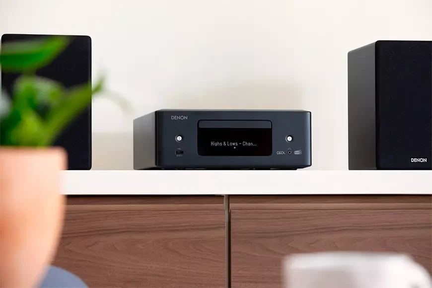 Denon CEOL RCD-N12 DAB CD Receiver with HEOS, Phono Stage and HDMI