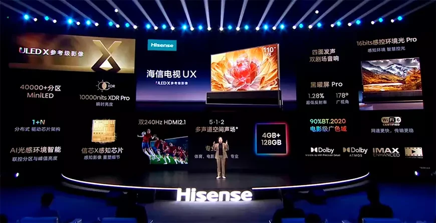 Hisense 110UX miniLED TV