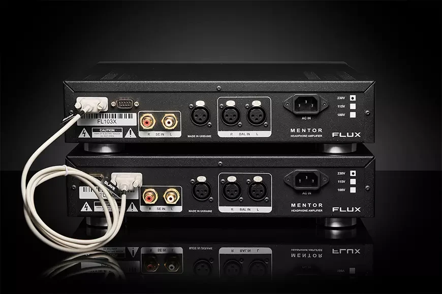 Flux Lab Acoustics Mentor Headphone Amplifier rear
