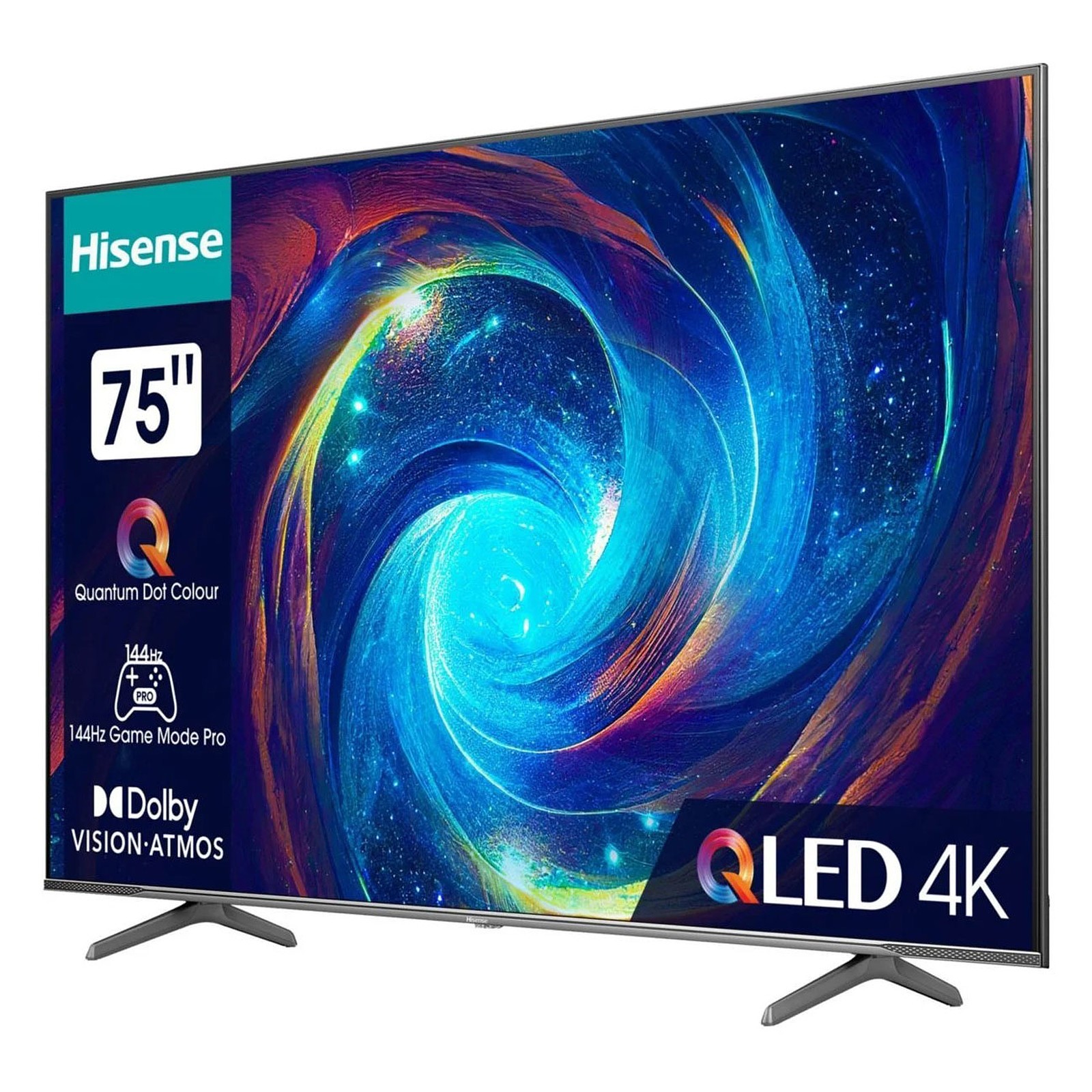 HISENSE 75E7KQ Looks great with a slim design