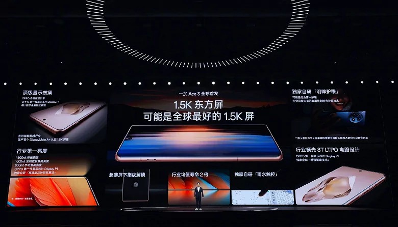 The new OnePlus Ace 3 smartphone received 16 GB of RAM and 1 TB of internal memory
