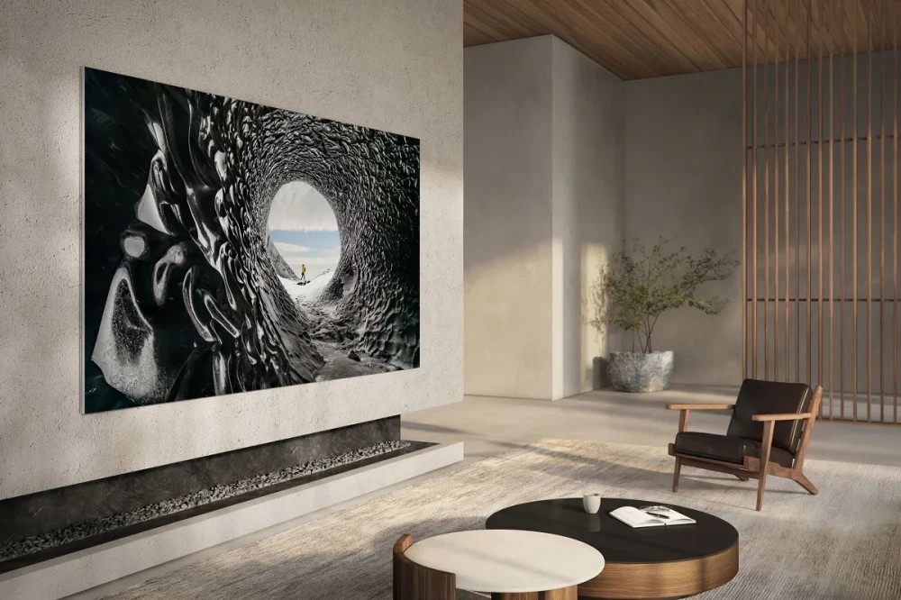 The new TV comes in sizes from 76 to 114 inches