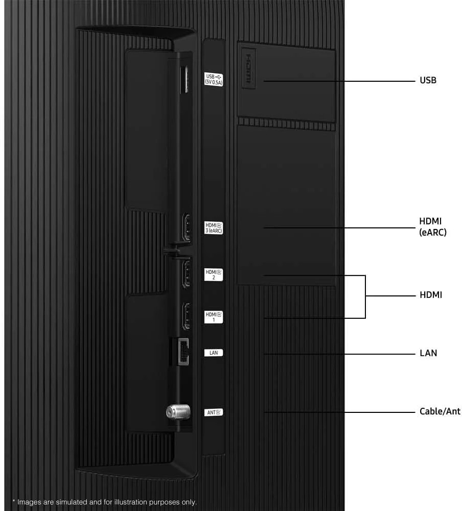 Samsung S85D Inputs and connections