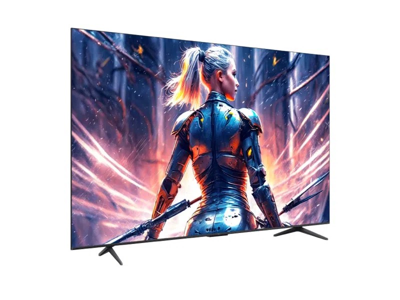 The TV is 73mm deep at its thickest point