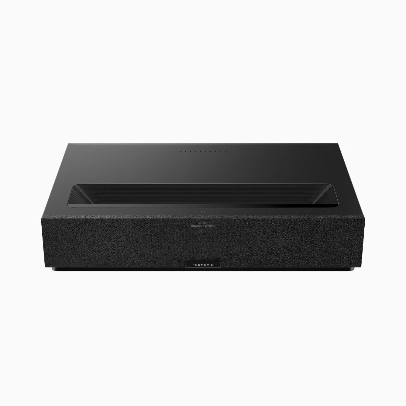 The projector runs on the Google TV operating system