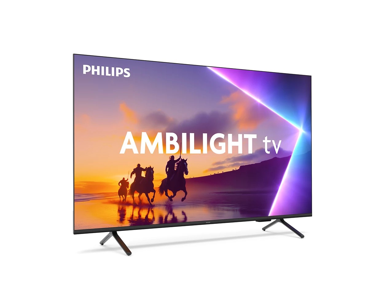 Smart features are supported by Google TV, offering access to numerous apps and voice control via Google Assistant.