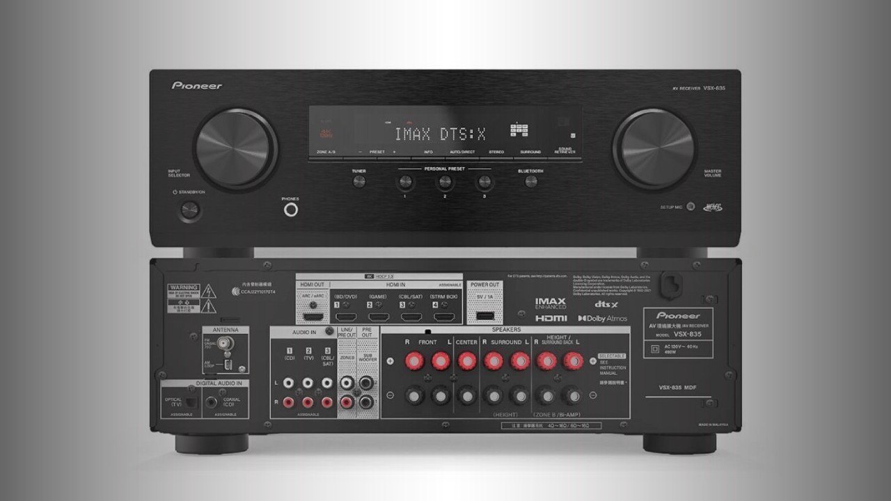 Pioneer VSX-835 and VSX-535 AV receivers: Ultra HD, IMAX, and 165-watt amplifiers 7 Pioneer VSX-835 and VSX-535