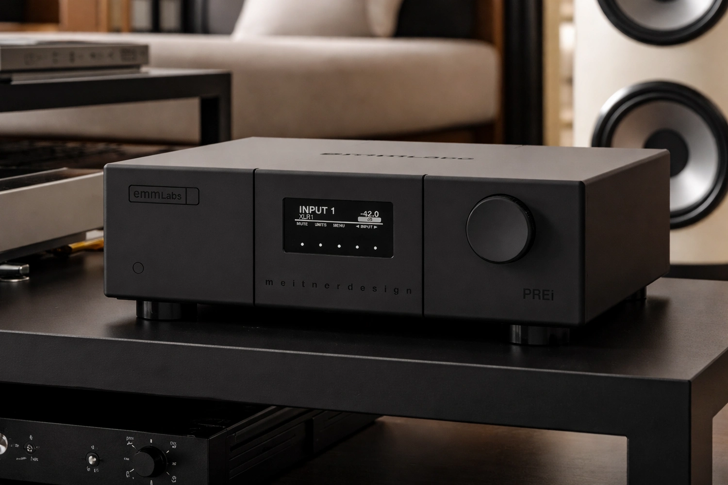 EMM Labs PREi: Reference-Grade Class A Analog Preamplifier 35 The new EMM Labs PREi is a reference analog preamplifier with fully balanced Class A stages, discrete architecture, MVControl volume, and MXPower PSU.
