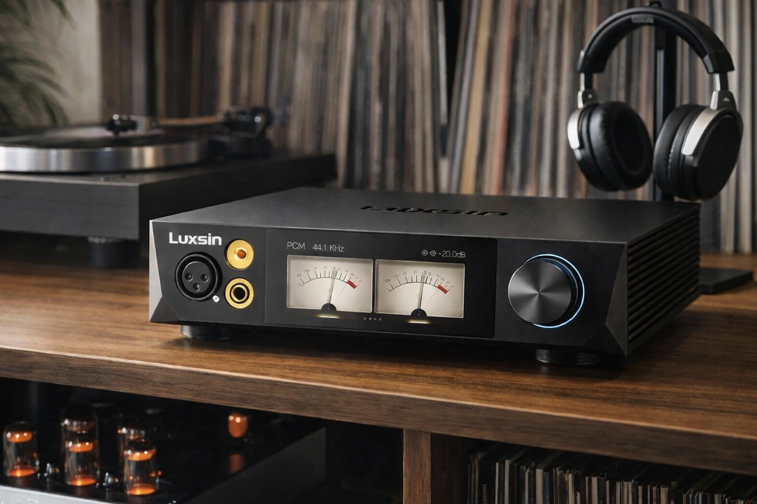 Luxsin X8: AI-Powered DAC & Headphone Amplifier for Audiophiles 7 The Luxsin X8 DAC and headphone amplifier features AI-driven parametric EQ, eight CS43198 DACs, dual-mono design, and powerful output.