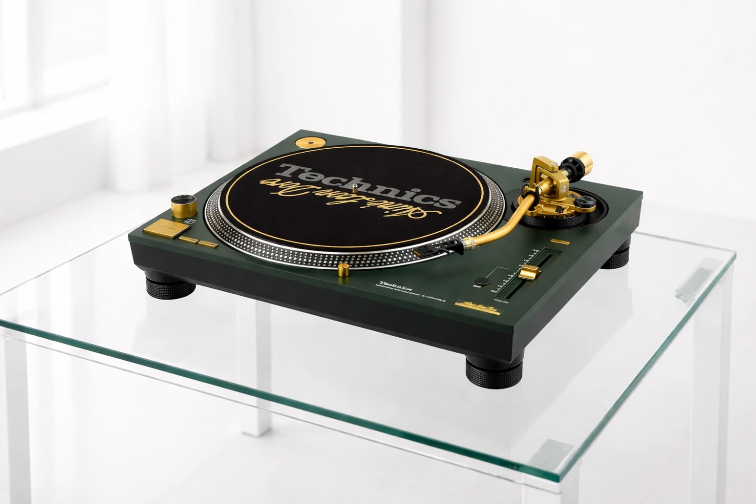 Technics SL-1200M7ALD: Limited-Edition Mulberry Green Turntable by Aimé Leon Dore 8 Technics unveils the SL-1200M7ALD, a limited-edition SL-1200MK7 turntable in mulberry green with gold accents, created with Aimé Leon Dore—iconic design meets DJ performance.
