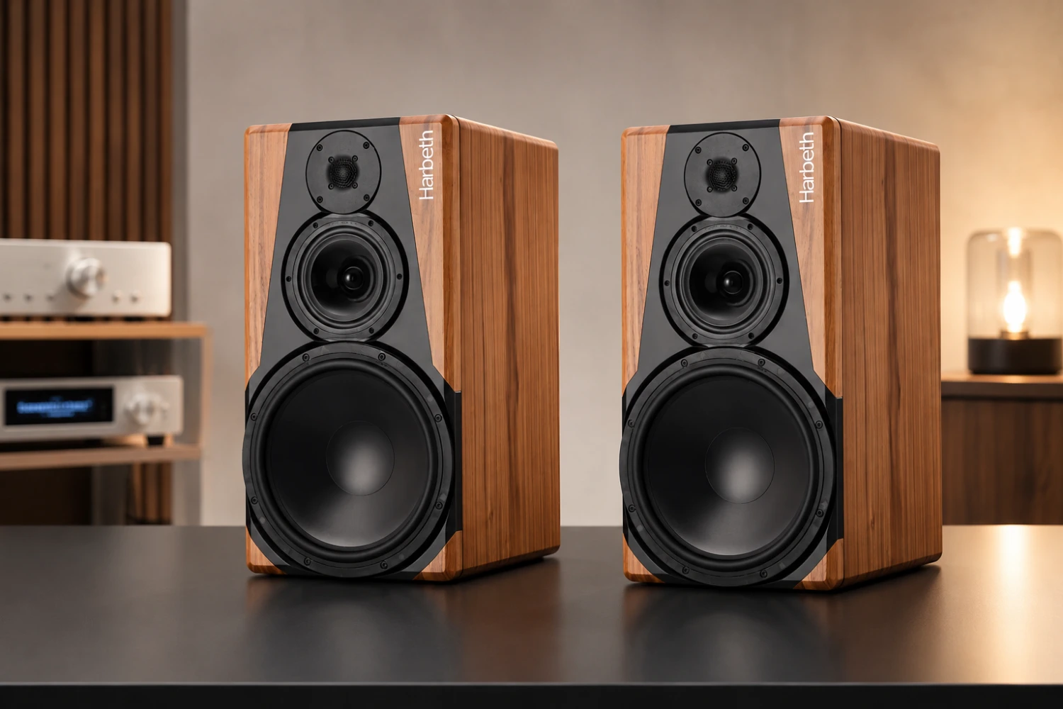 Harbeth unveils the NLE-3, its most advanced loudspeaker system yet, featuring DSP room correction, dedicated amplification for every driver, RADIAL technology, and a powerful six-channel Ncore amplifier.