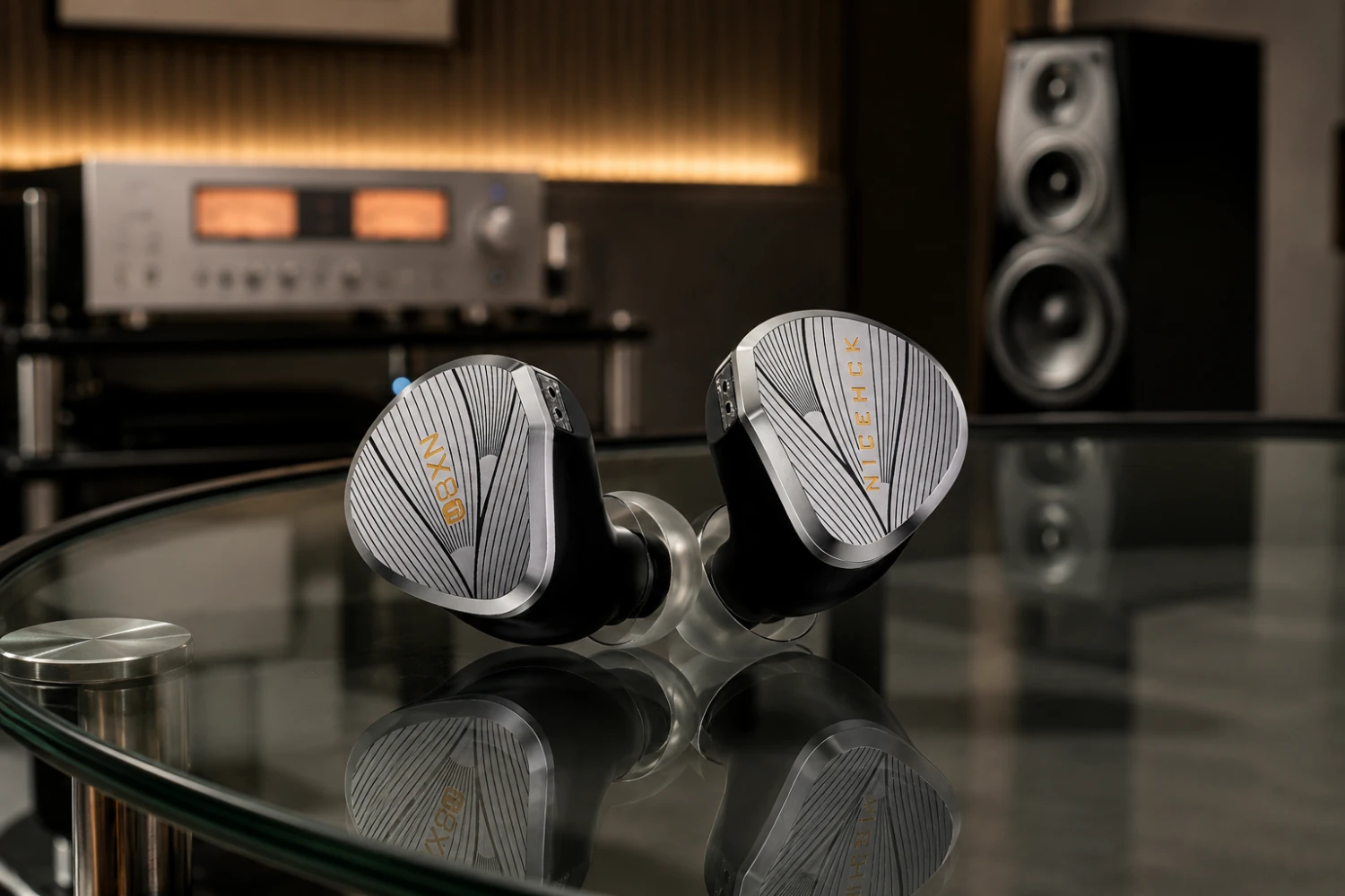 NiceHCK NX8 Ti Limited Edition debuts with an advanced 1DD+6BA+1PZT hybrid driver configuration, titanium construction, interchangeable tuning nozzles, and premium audiophile-grade components.