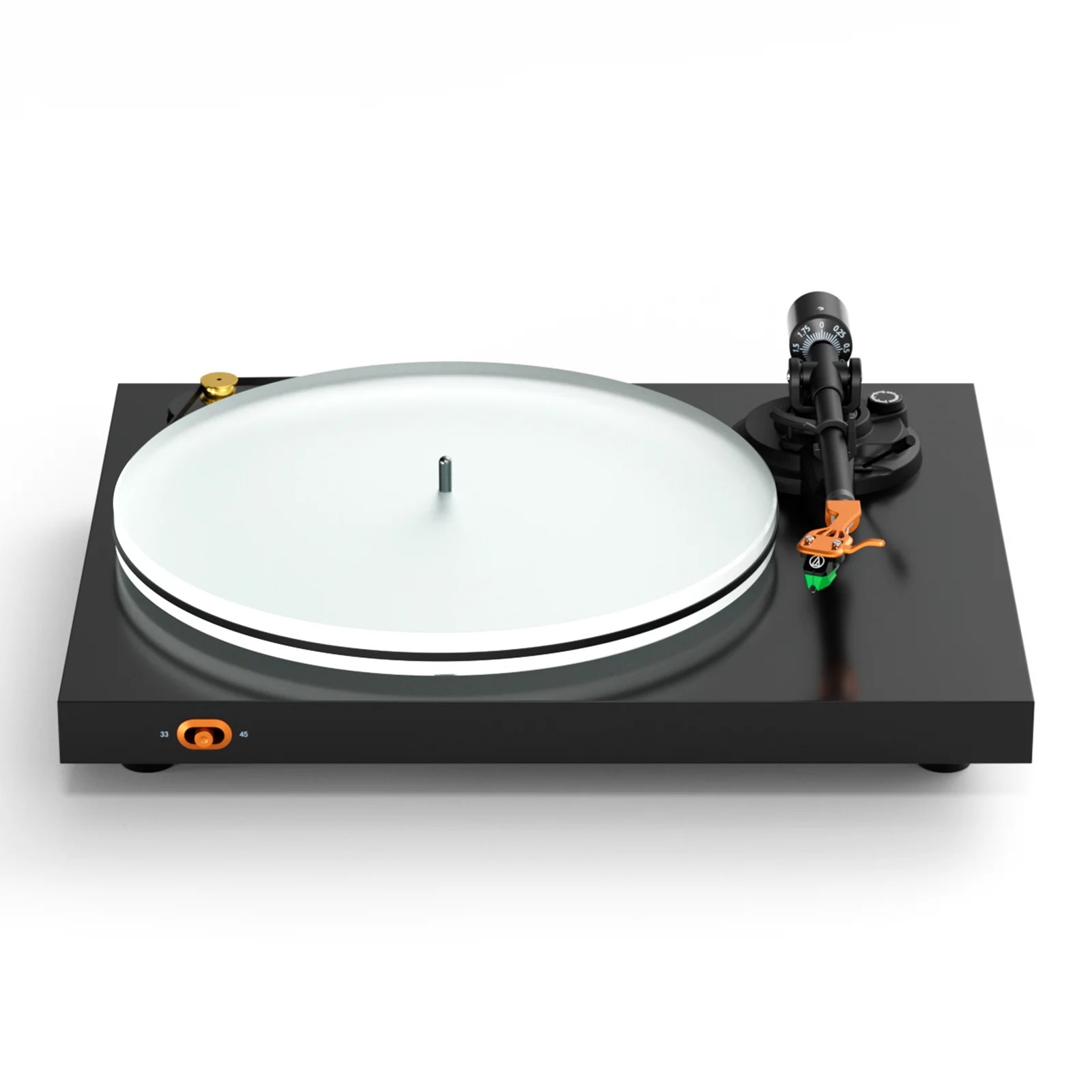 Fosi Audio LUNA 3 Ditches the Extras and Focuses Entirely on Better Vinyl Sound 8 The Fosi Audio LUNA 3 is a new turntable with a two-speed drive and an all-analog circuit without a built-in phono preamp.