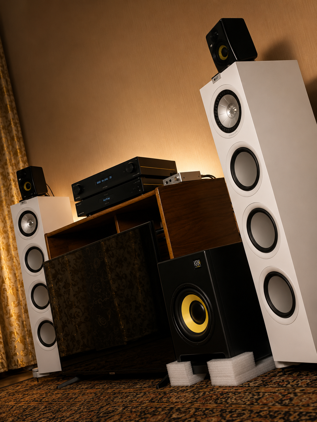 Arcam ST5 Review: One of the Best Music Streamers Under $1,000? 12 The Arcam ST5 streamer and Arcam A15 amplifier form the heart of this listening setup, driving a pair of KEF Q750 floorstanding speakers. Together, the system delivers a balanced combination of streaming convenience, powerful amplification, and detailed, room-filling sound.