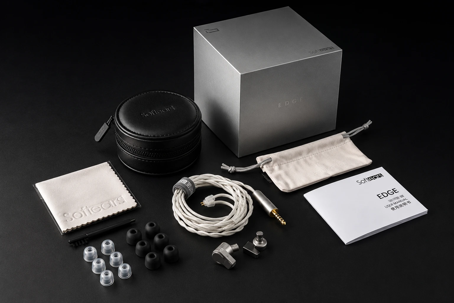 Softears Edge: Luxury Titanium Design, Serious Audiophile Performance 9 The model is based on a custom-designed 11mm dynamic driver with a labyrinth structure. This design is intended to more precisely control airflow and sound wave reflections within the housing.